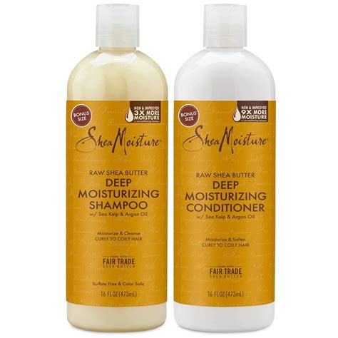 Amazon.com : SheaMoisture Raw Shea Butter Shampoo and Conditioner Set ...