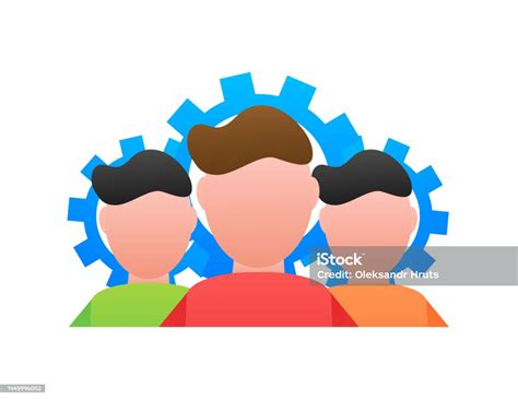 Team Skills Icon Teamwork Business Organization Vector Stock ...