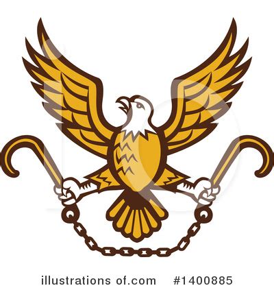 Bald Eagle Clipart #1400885 - Illustration by patrimonio