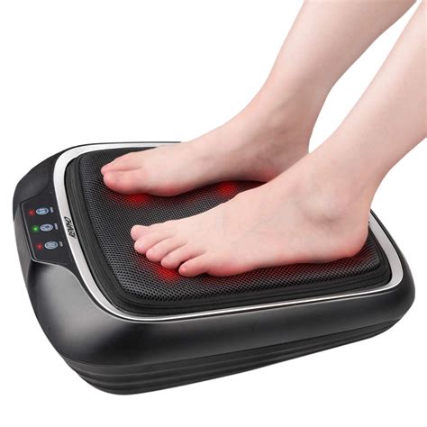 RENPHO Foot Massager with Heat, Shiatsu Heated Electric Foot Massager, Deep Kneading Feet & Back ...