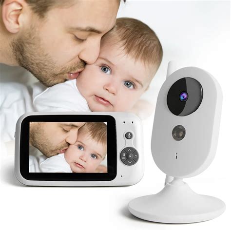 Portable Wireless Baby Monitor 3.5 inch LCD Digital Audio Music Infant Monitor Night Vision ...