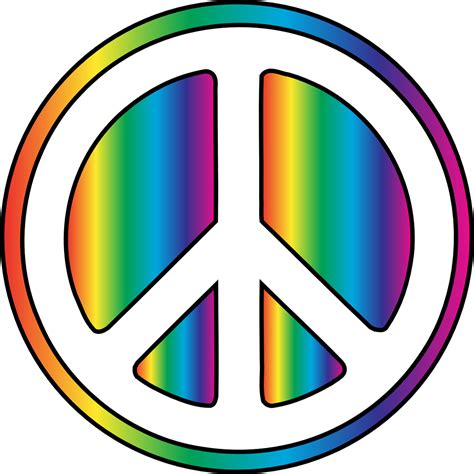 Rainbow Peace Sign Filter - For Facebook profile pictures, Twitter ...