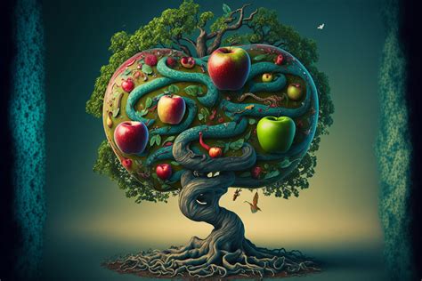 ArtStation - The Apple Tree from the Garden of Eden: Surrealistic Art