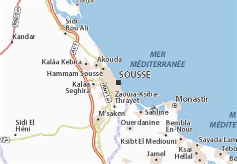 MICHELIN Sousse map - ViaMichelin