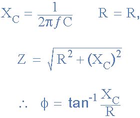 RC Phase-Shift Equation | Physics notes, Electronics basics, Circuit