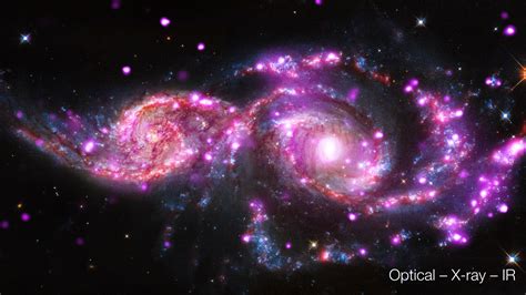 When Galaxies Colide Super High Resolution Wallpaper