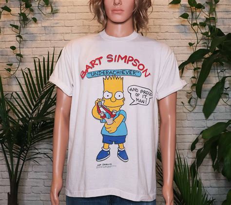 1990 BART SIMPSON T-Shirt // Official Simpson Tee // Matt Groening // 90s Cartoon Tee ...