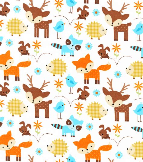 Nursery Fabric- Woodland Animals at Joann.com