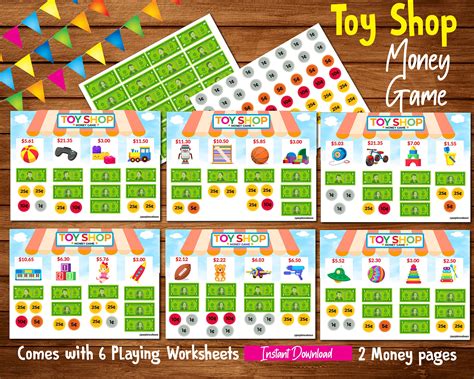 Math Money Game Kids Money Activity First Grade Curriculum | Etsy