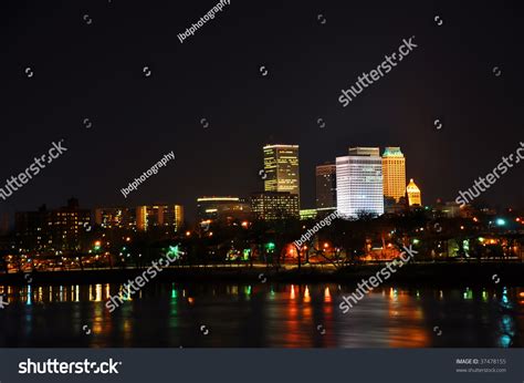 Tulsa City Skyline Seen Night Stock Photo 37478155 - Shutterstock