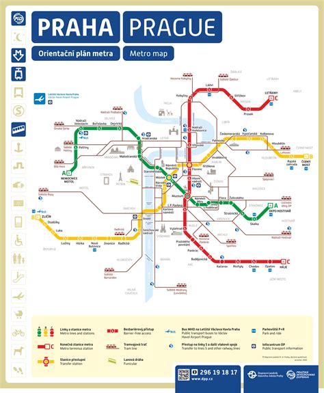 Mapa Metra Praha