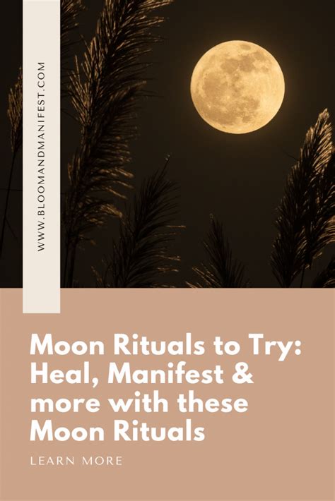 Moon Rituals: 5 Rituals to Try with the Moon - Bloom and Manifest