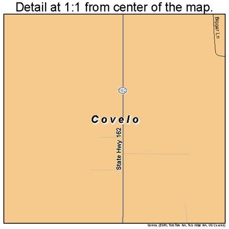 Covelo California Street Map 0616728