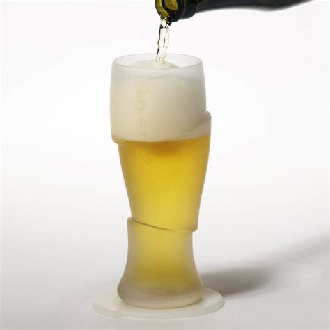 Sliced Cold Beer Glasses