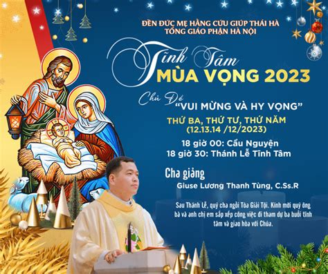 Thái Hà: Chương trình tĩnh tâm và cử hành Bí tích hòa giải trong Mùa Vọng 2023 - Nhà Thờ Thái Hà