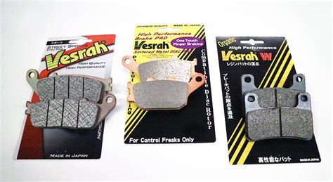 Brake Pads - Vesrah Company, Inc.