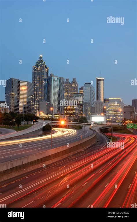 Skyline of downtown Atlanta, Georgia Stock Photo - Alamy