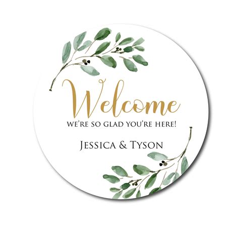 Wedding Welcome Stickers Welcome Bag Label Welcome Box Label - Etsy