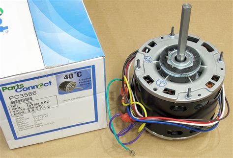 Furnace Blower Motor PC-3586 5-5/8" Diameter 1/3 HP 1075/3 RPM 230V ...