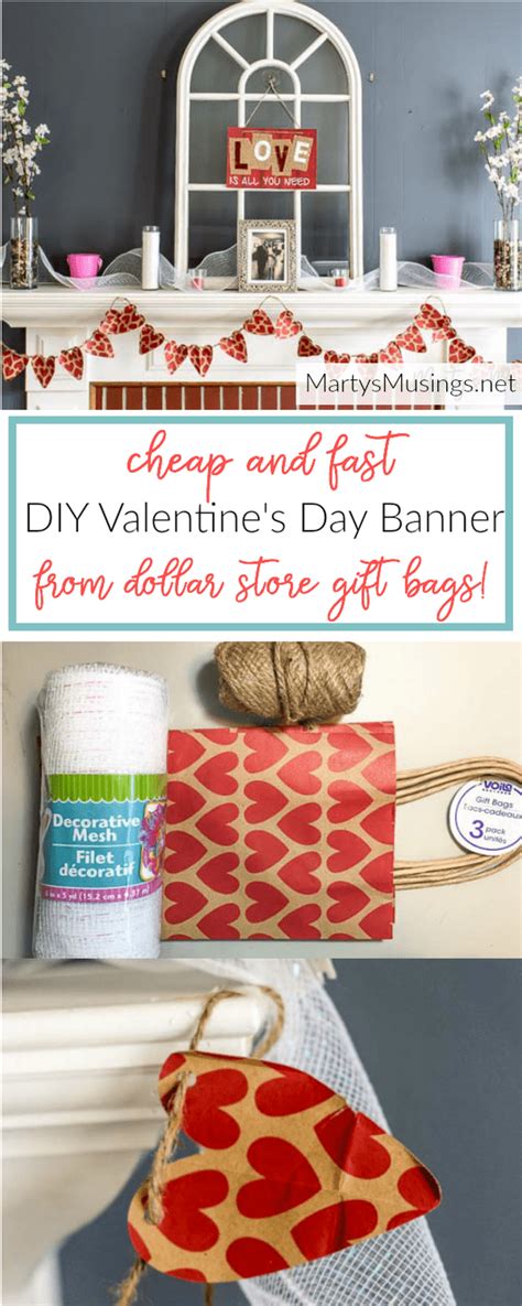 DIY Valentine's Day Banner - Marty's Musings