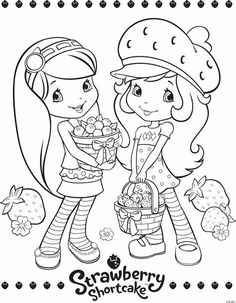 Strawberry Shortcake And All Friends Coloring Pages - Coloring Home