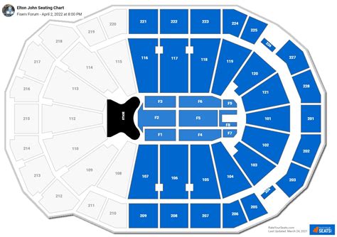 Fiserv Forum Seating Charts for Concerts - RateYourSeats.com