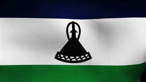 Lesotho flag waving 29456945 Stock Video at Vecteezy