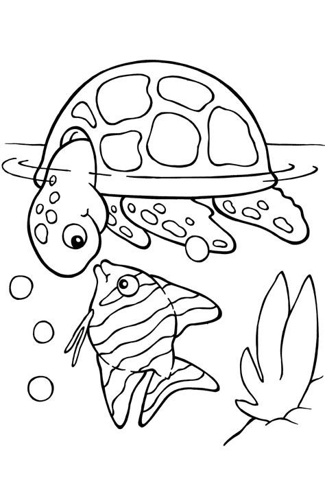 Sea Turtle Coloring Page Turtle Coloring Pages, Coloring Pages To Print, Animal Coloring Pages ...