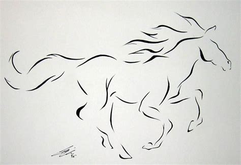 Running Free by Phoenix-Lord on DeviantArt | Horse tattoo design, Horse tattoo, Animal line drawings