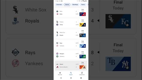 MLB baseball scores - Win Big Sports