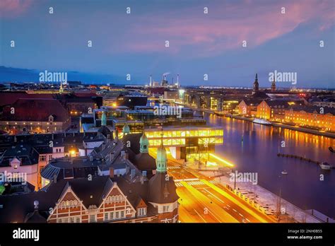 Copenhagen downtown city skyline, cityscape of Denmark Stock Photo - Alamy