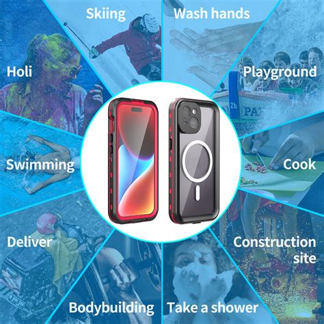 Generic IPhone 15 Waterproof Case, Snowproof Dustproof Full Body Protection Compatible With ...