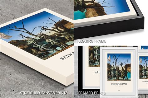 Swans Reflecting Elephants Dali Composition | Canvas Prints AU