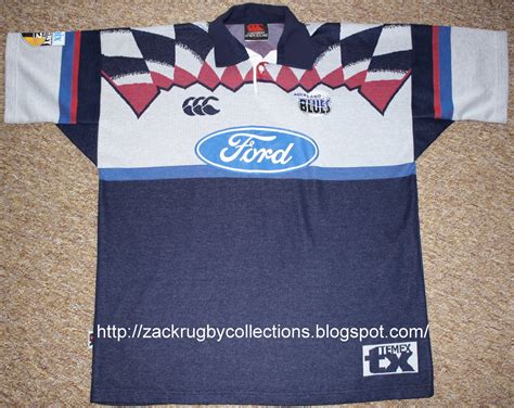 ZackRugby Collections®: Auckland Blues Super 12 Pro Home 2000/2001 Rugby Jersey