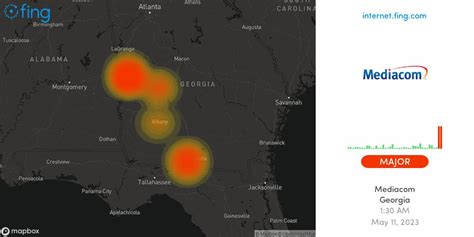 Fing Internet Alert on Twitter: "⚡ Major Internet #outage detected: #Mediacom in #Georgia since ...