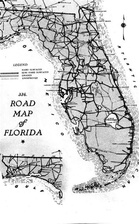 Florida Memory • Road map of Florida