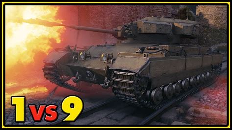 Caernarvon - 1 vs 9 - 13 Kills - World of Tanks Gameplay - YouTube