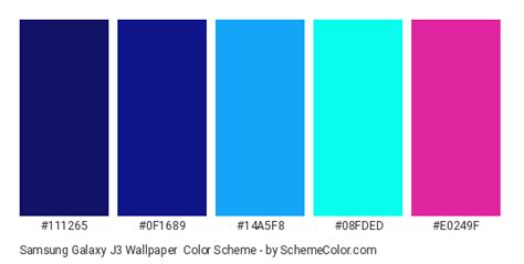 Samsung Galaxy J3 Wallpaper Color Scheme » Blue » SchemeColor.com