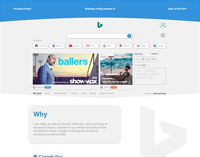 Bing Redesign Projects :: Photos, videos, logos, illustrations and branding :: Behance