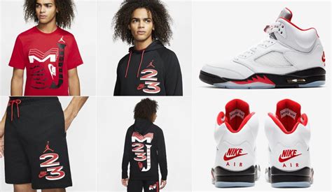 Air Jordan 5 Fire Red Outfit match | SneakerFits.com