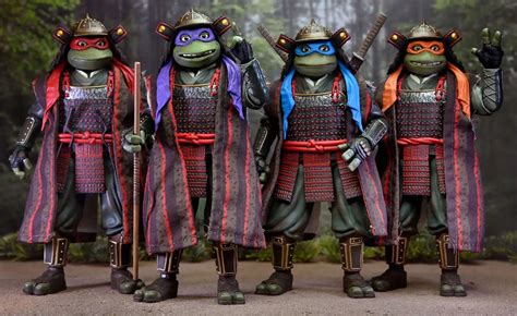 NECA Teenage Mutant Ninja Turtles Turtles in Time Samurai Turtles 7 ...