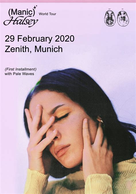 HALSEY - MUNICH Kulturhalle Zenith Poster | Manic 2020 Tour