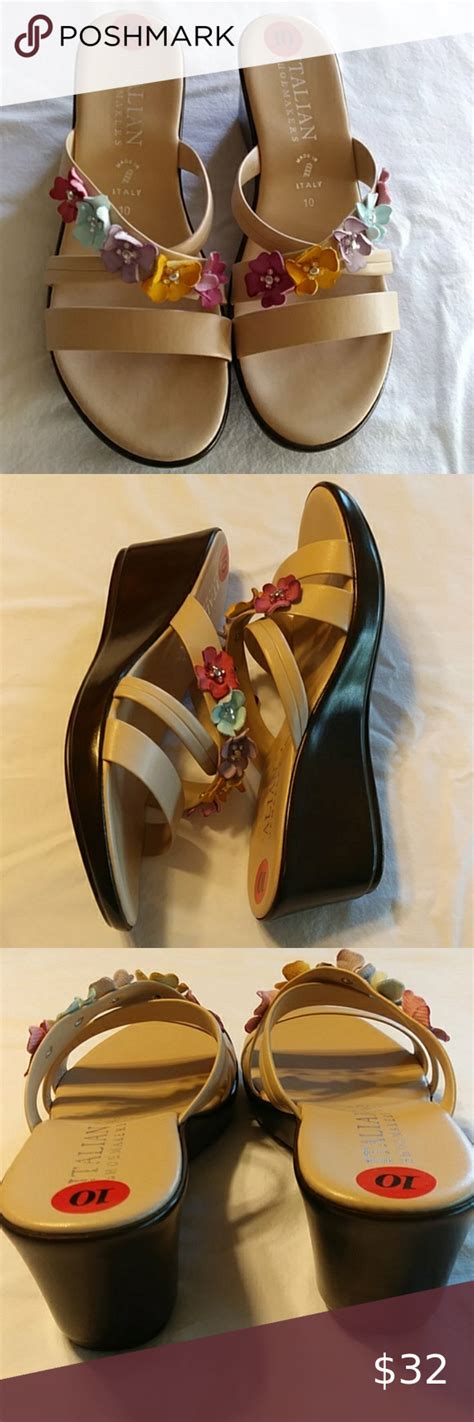 Italian Shoemakers Ladies Sandals Size 10 | Womens sandals, Shoemaker ...