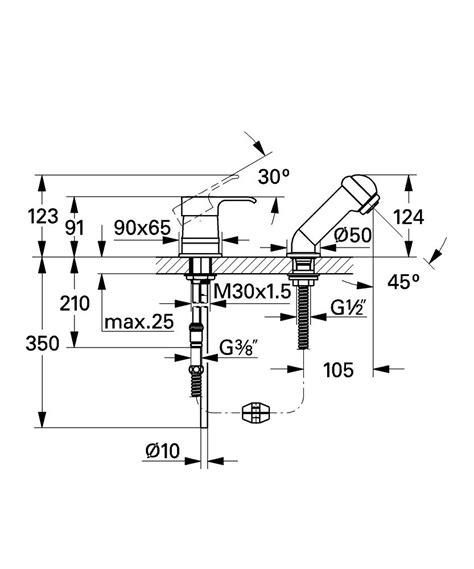 Eurodisc Single-lever basin mixer 1/2″ | GROHE