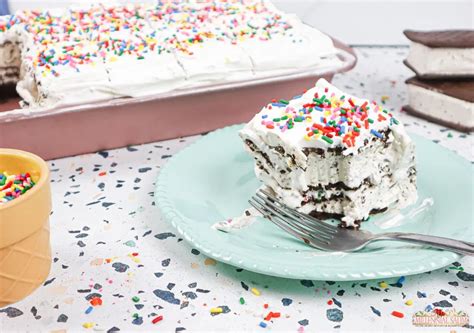 Funfetti Ice Cream Sandwich Cake | Easy Home Meals