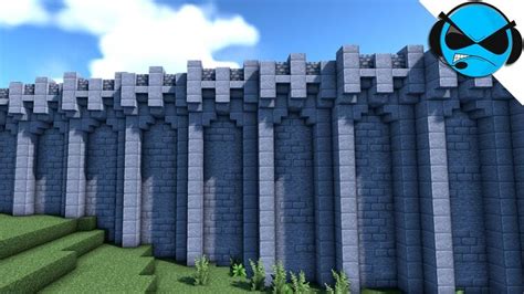 Minecraft: How to Build a Castle Wall (Minecraft Build Tutorial ...