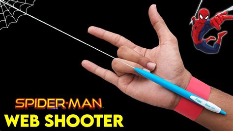 How to make a simplest Spider-Man Web shooter with pen | easy spring web shooter - YouTube