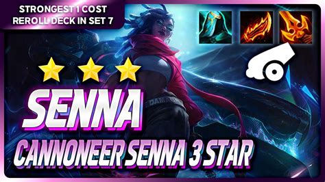 STRONGEST 1 COST 3 STAR IN SET 7 SENNA Reroll TFT META COMPS - YouTube