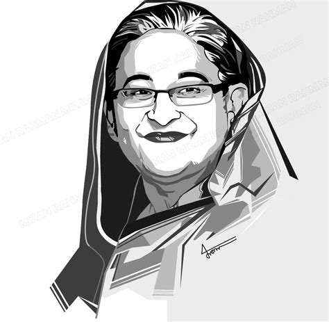 Sheikh Hasina Portrait :: Behance