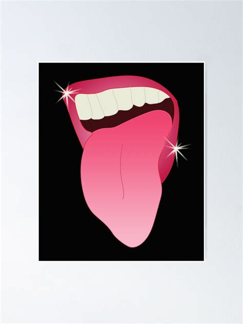 "Cardi B Tongue Sticking Out" Poster by customshirtgirl | Redbubble